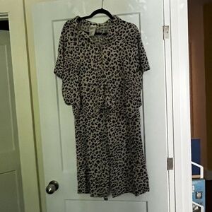H&M leopard print pyjama set
